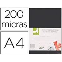 Q-Connect KF26808 - Pack de 100 tapas de encuadernación- A4